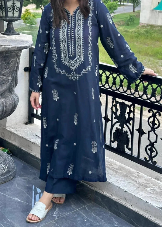 UMZ - 2PC LAWN EMBROIDERED UNSTICH