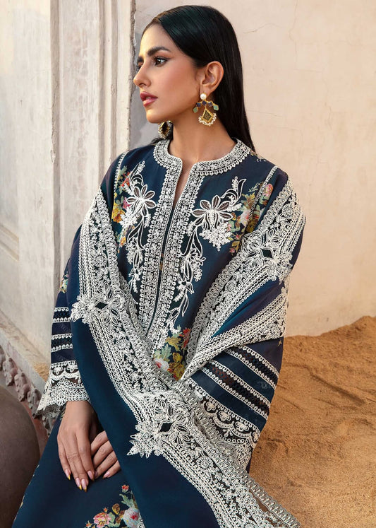 CRM- 3PC DHANAK EMBROIDERED UNSTITCHED