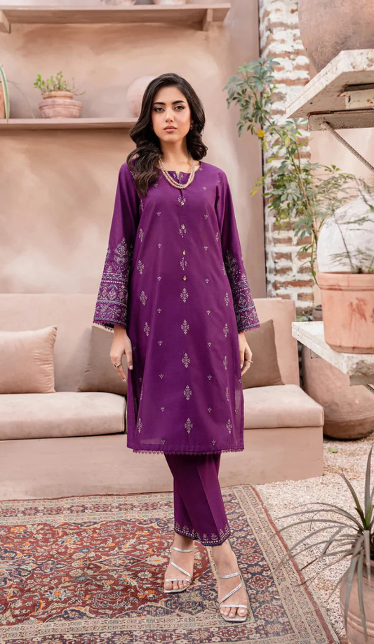 URG - 2PC Dhanak Embroidered Unstitched