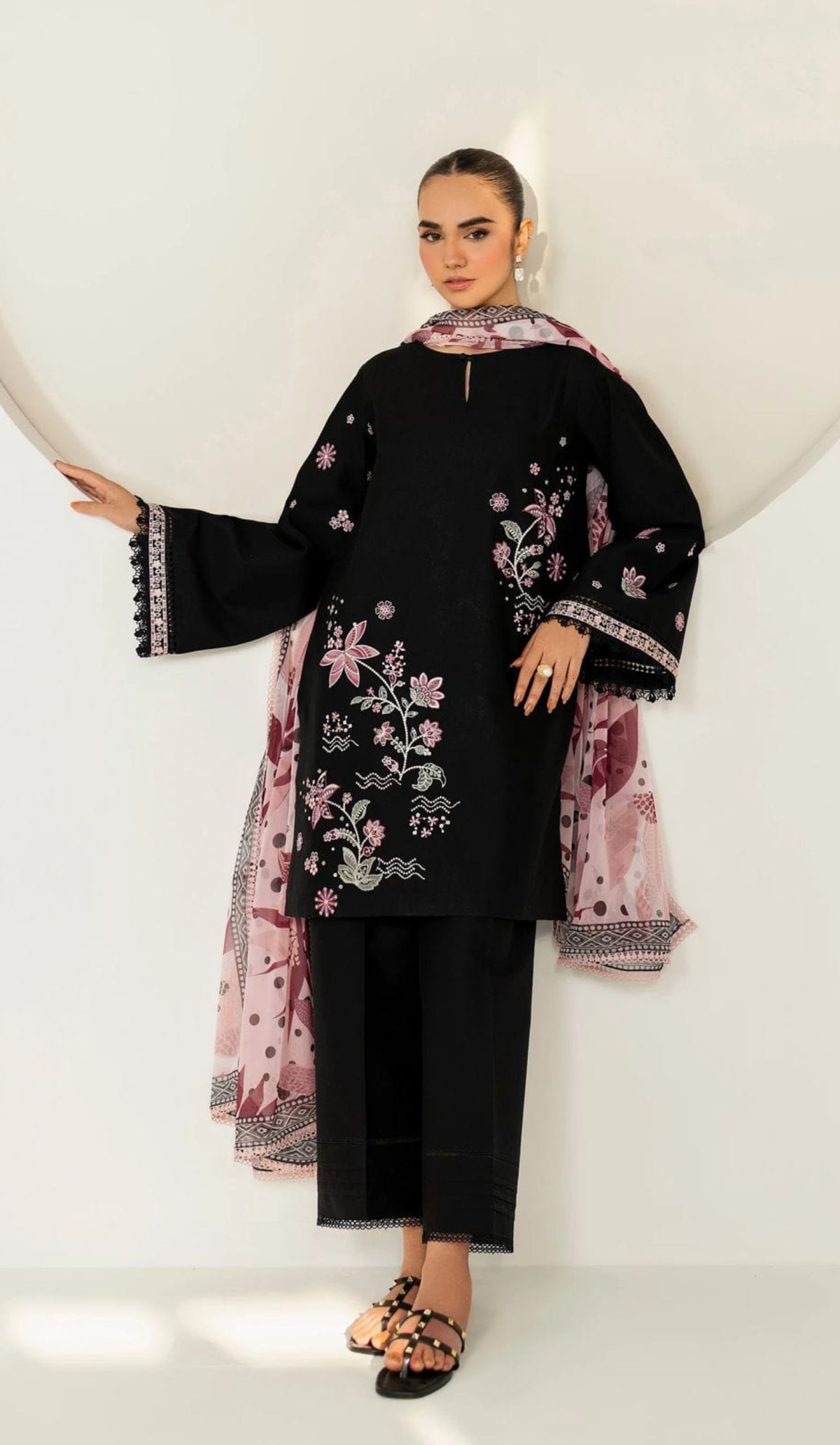 FRS - 3PC Lawn Embroidered Unstitched