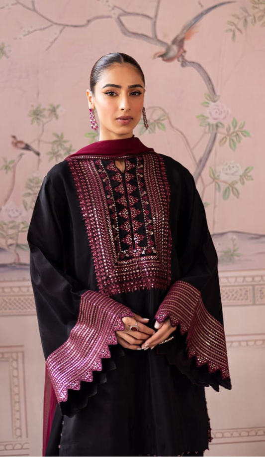 VNY- 3PC DHANAK EMBROIDERED UNSTITCHED