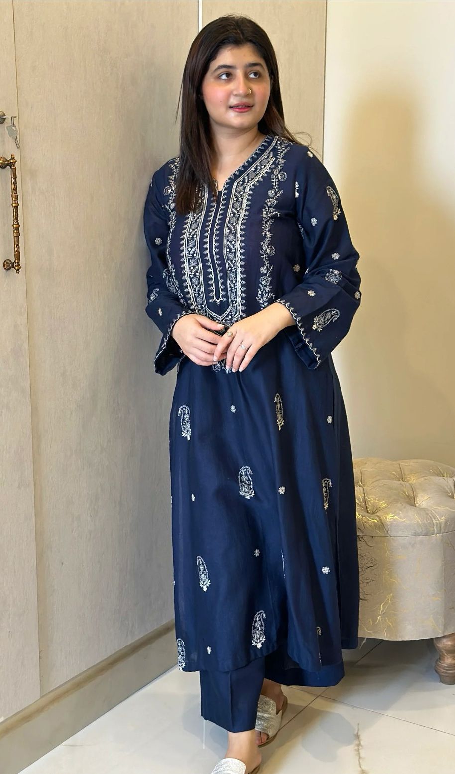 UMZ - 2PC LAWN EMBROIDERED UNSTICH